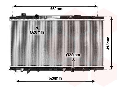 VAN WEZEL Radiaator,mootorijahutus 25002253